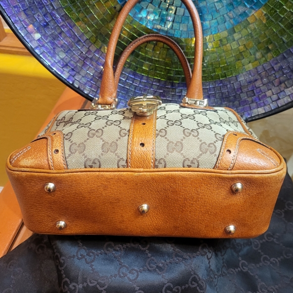 GUCCI GG Monogram Canvas Bowler Bag. - Picture 12 of 16